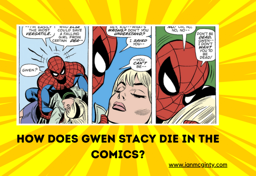 How does Gwen Stacy die in the comics?